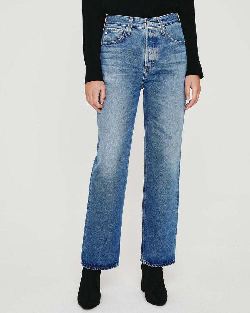 AG Jeans Denim Knoxx Ultra High Rise Baggy Boyfriend in Hotshot
