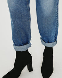 AG Jeans Denim Knoxx Ultra High Rise Baggy Boyfriend in Hotshot