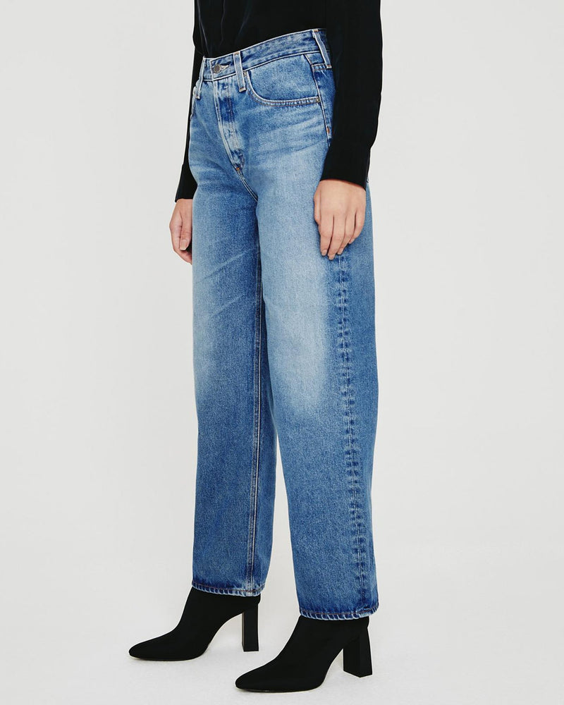 AG Jeans Denim Knoxx Ultra High Rise Baggy Boyfriend in Hotshot