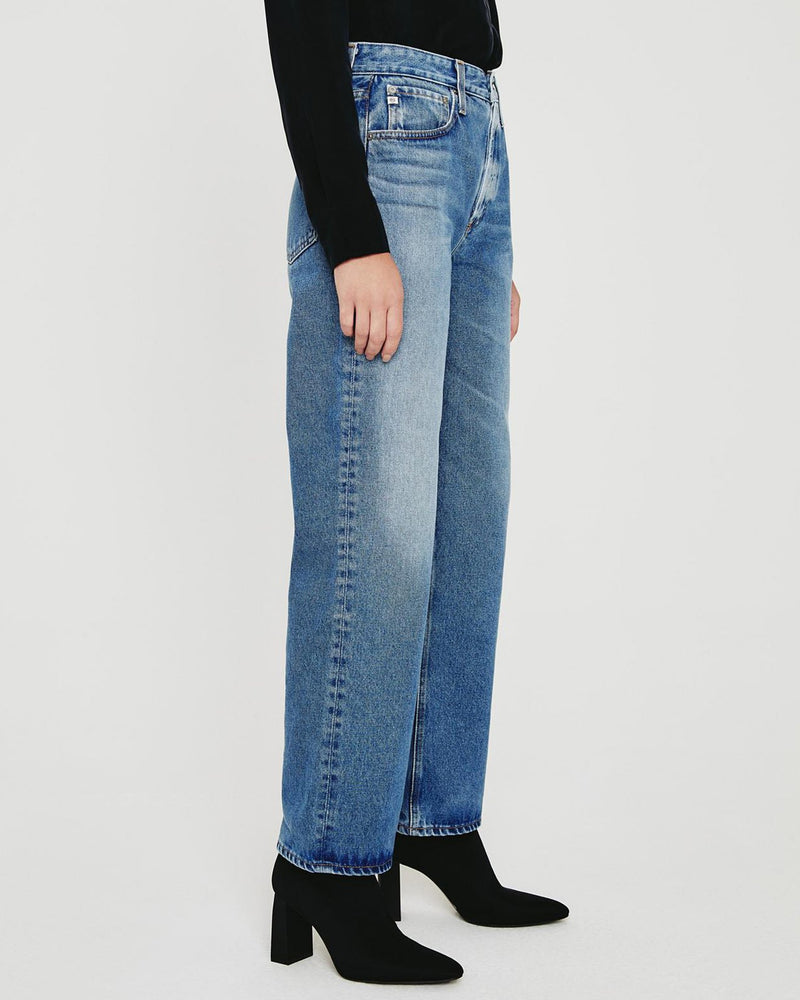 AG Jeans Denim Knoxx Ultra High Rise Baggy Boyfriend in Hotshot