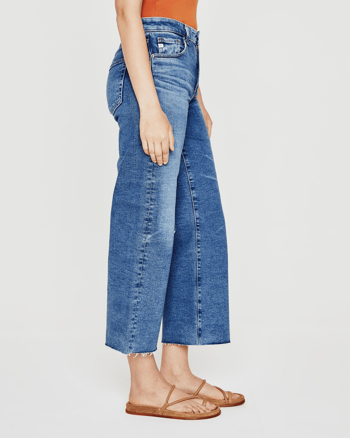 AG Jeans Denim Saige Wide Leg Crop in La Presa