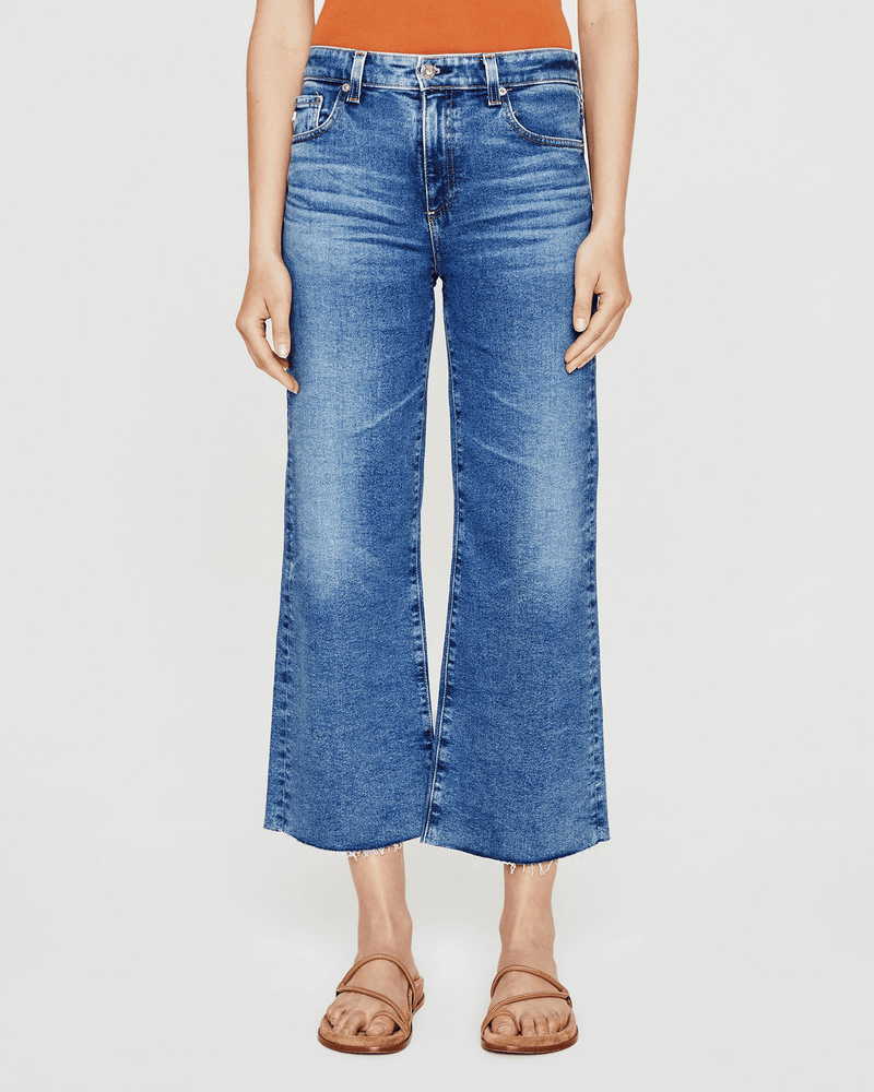 AG Jeans Denim Saige Wide Leg Crop in La Presa