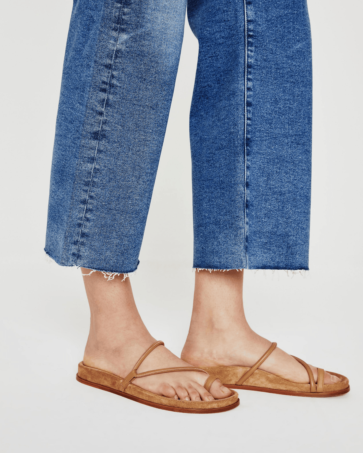 AG Jeans Denim Saige Wide Leg Crop in La Presa