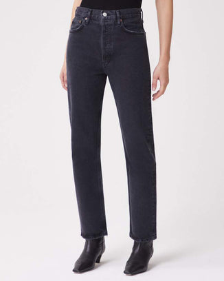 AGOLDE Denim 90s Pinch Waist in Black Tea