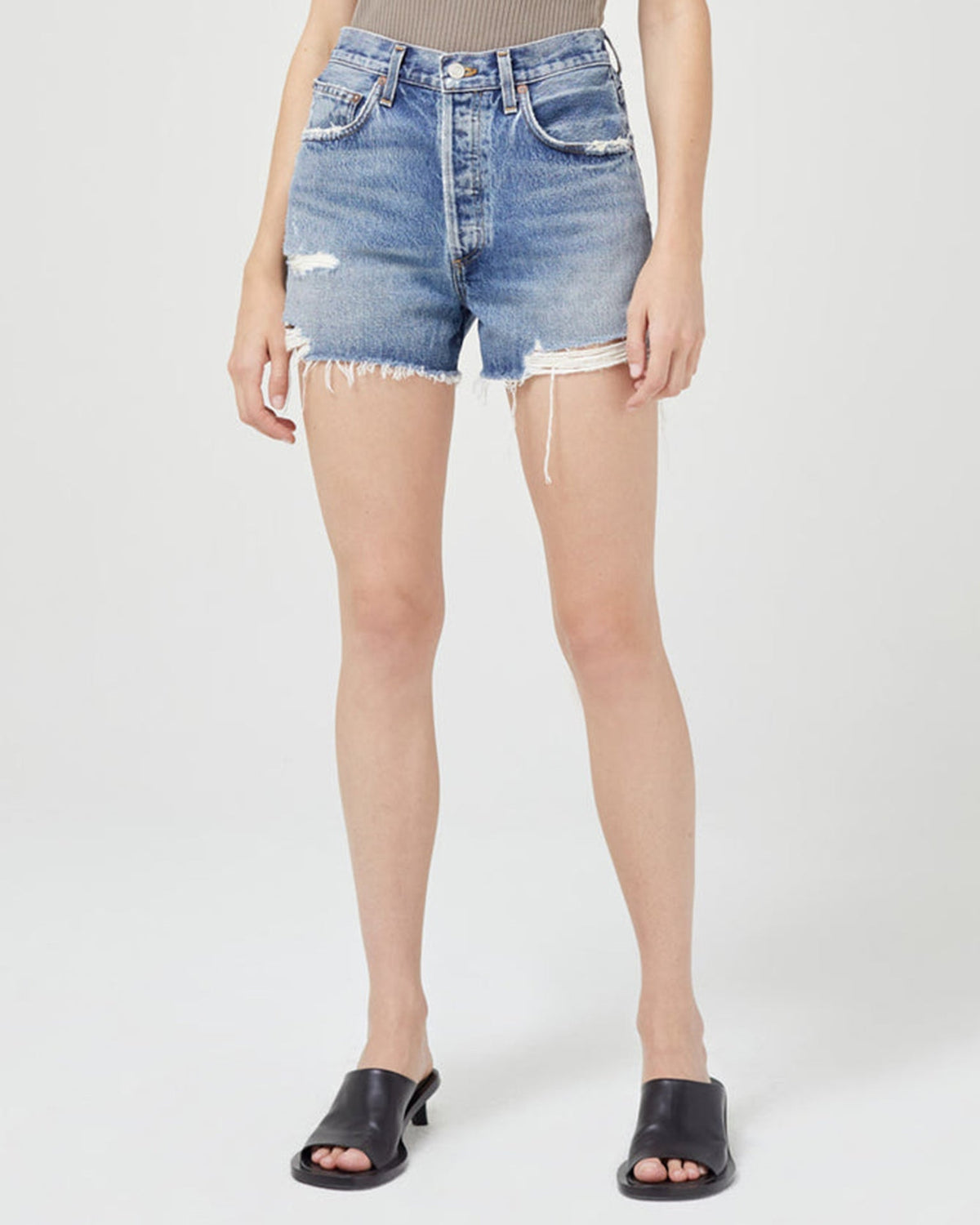 AGOLDE Denim Dee Short in Turmoil