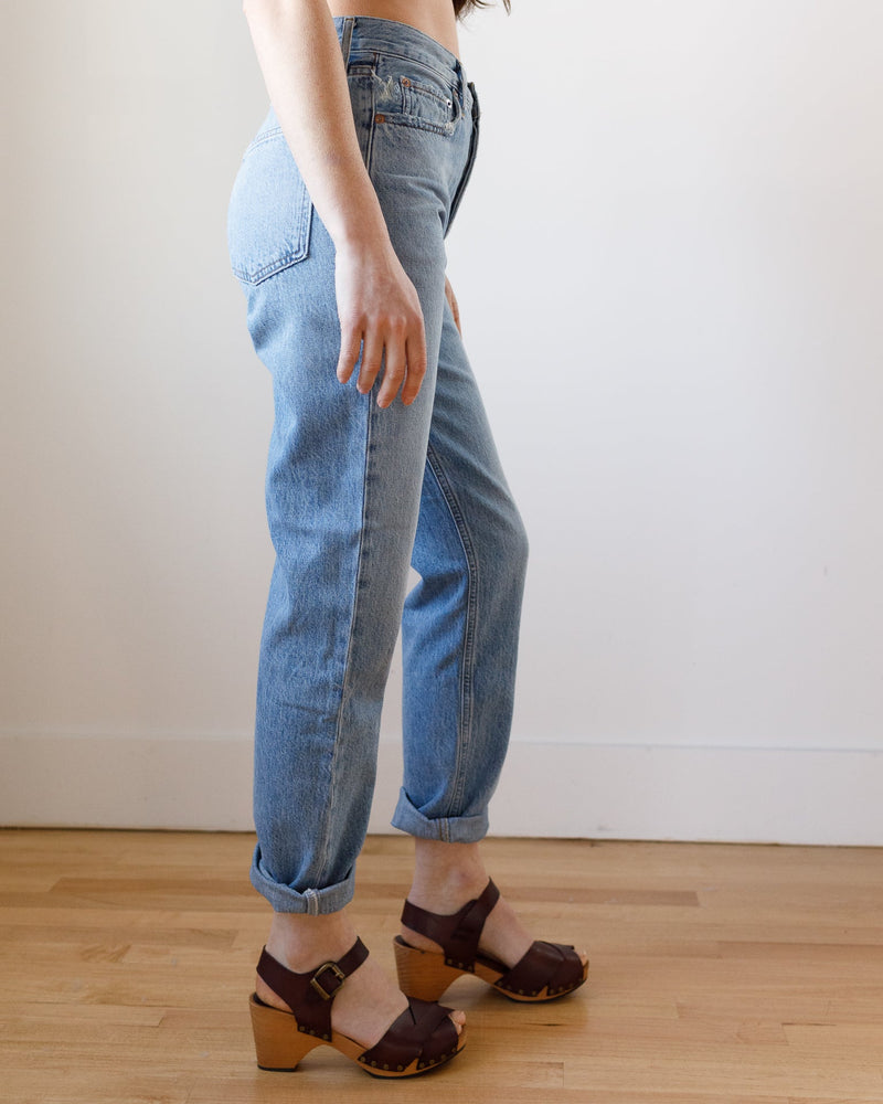 AGOLDE Denim Fen High Rise Relaxed Taper in Quarrel