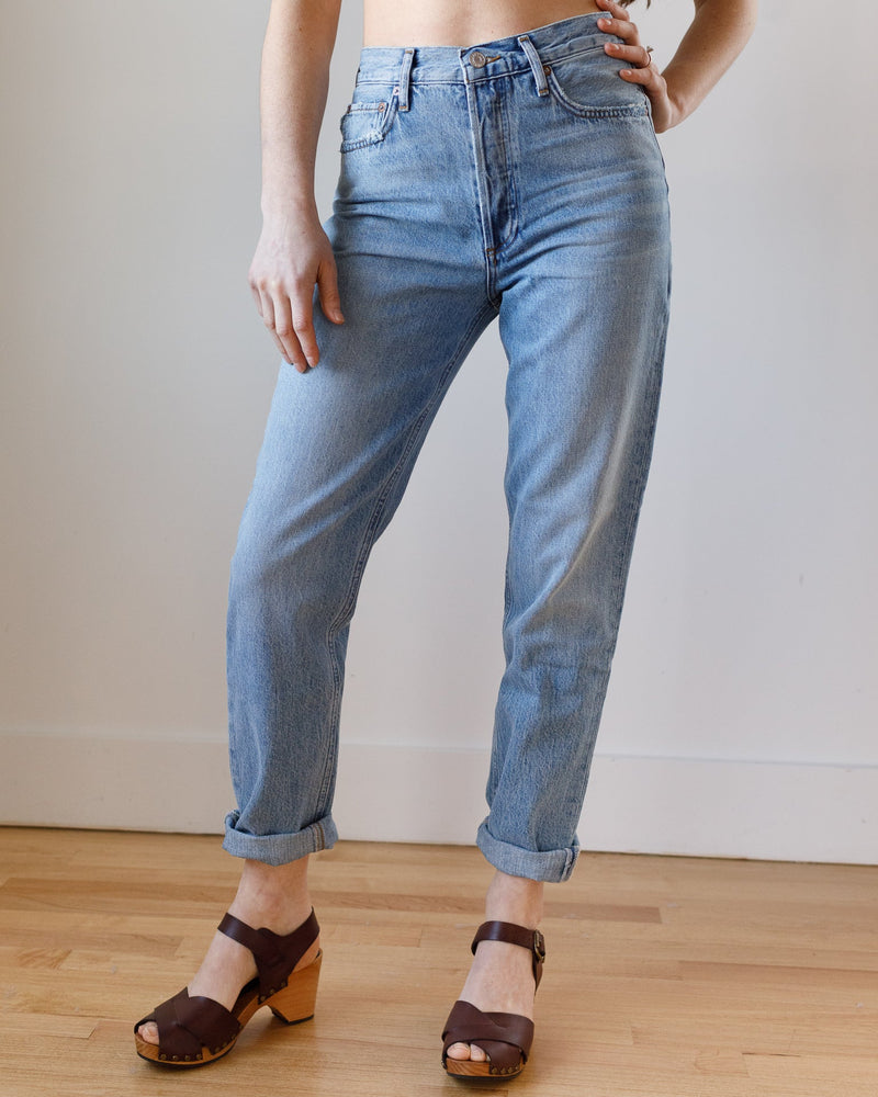 AGOLDE Denim Fen High Rise Relaxed Taper in Quarrel