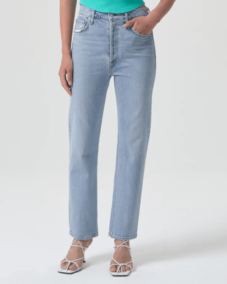 AGOLDE Denim High Rise Stovepipe in Destination