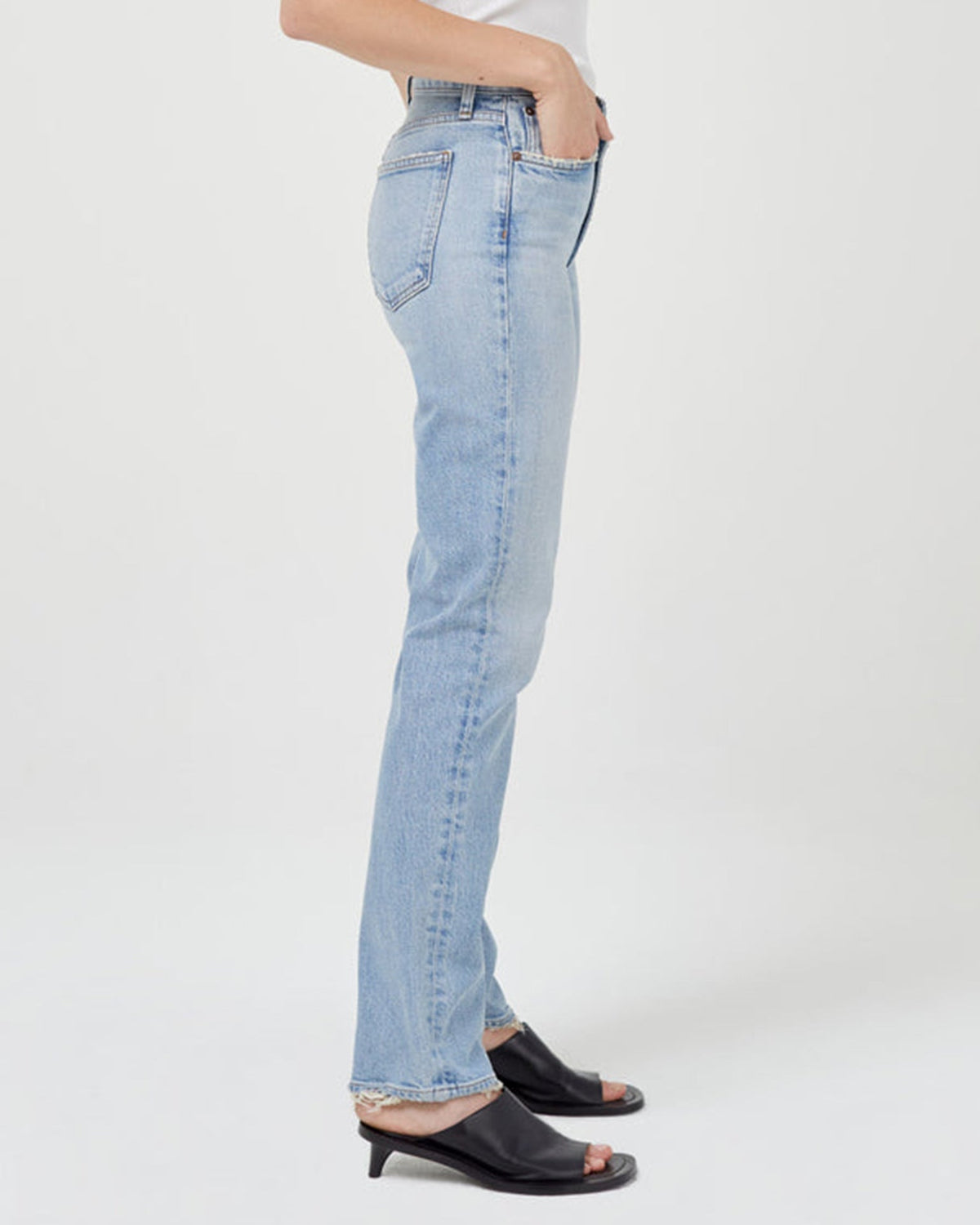 AGOLDE Denim Lyle Low Rise Slim Stretch in Rift