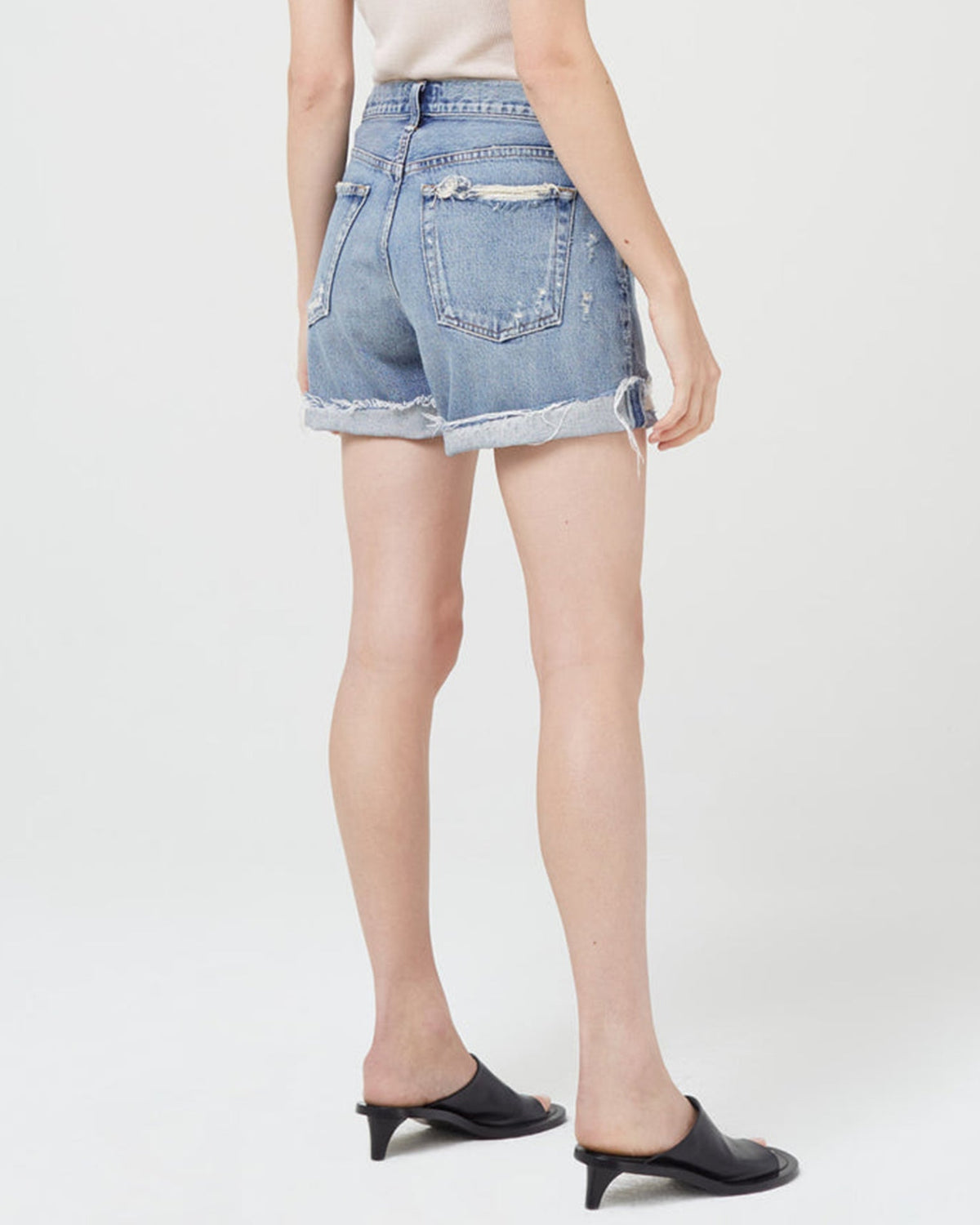AGOLDE Denim Parker Long w/ Cuff in Heat Wave