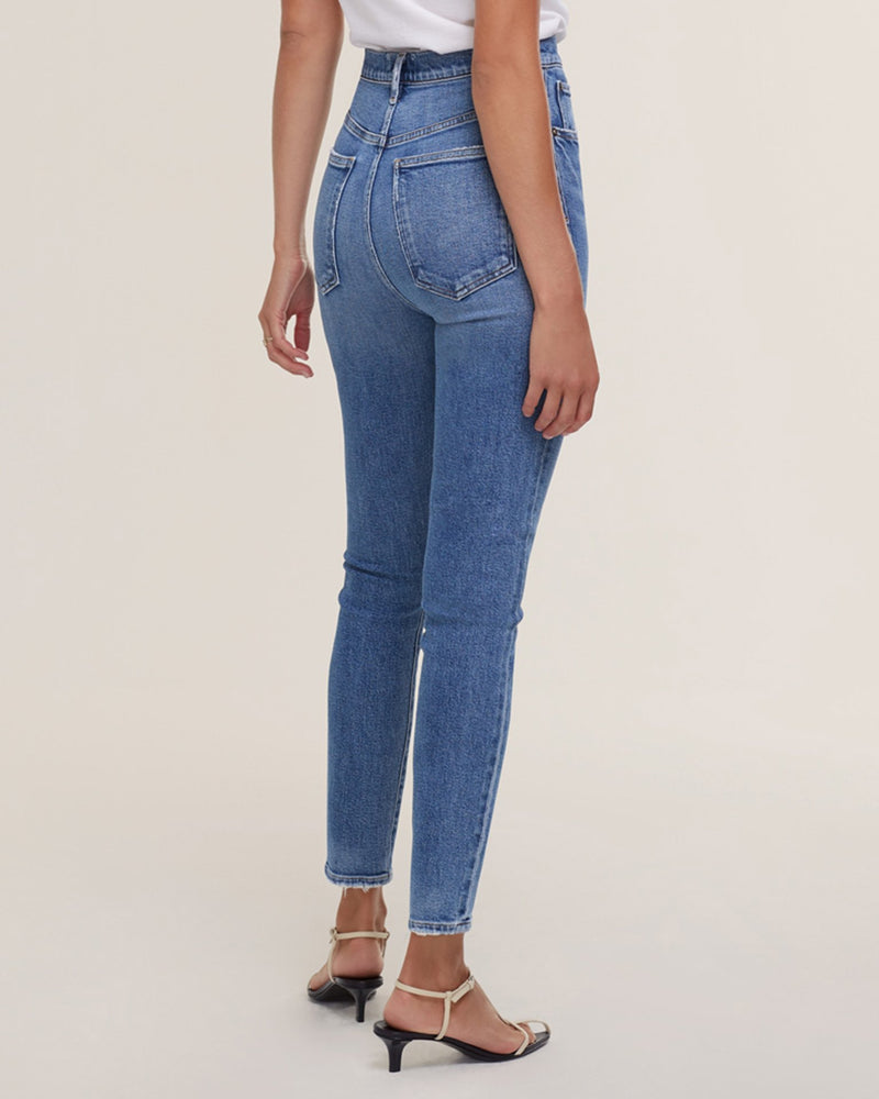 AGOLDE Denim Pinch Waist Hi Rise Skinny in Amped