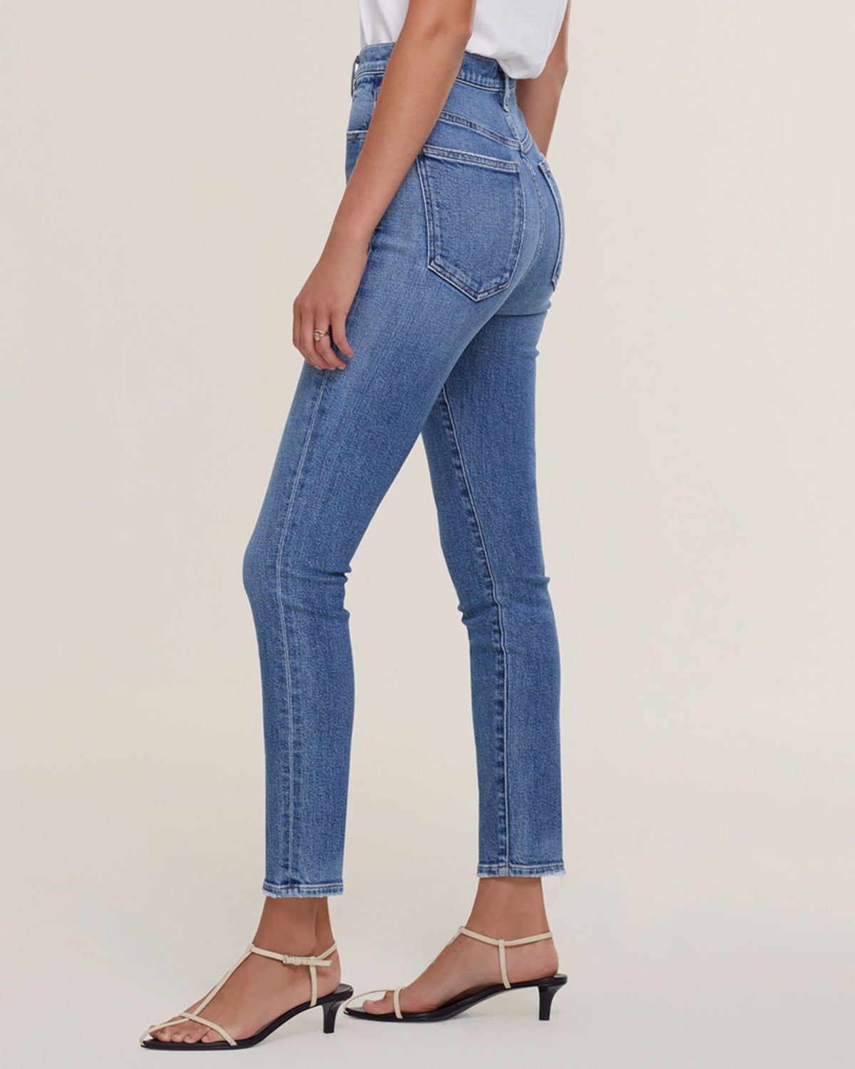 AGOLDE Denim Pinch Waist Hi Rise Skinny in Amped
