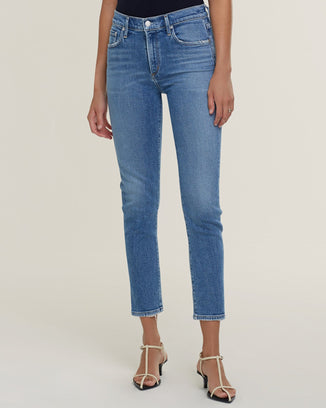 AGOLDE Denim Toni Mid Rise Straight in Viewpoint