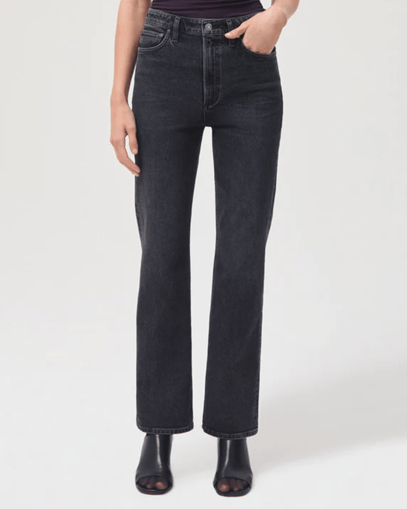 AGOLDE Denim Vintage High Rise Boot in Technique