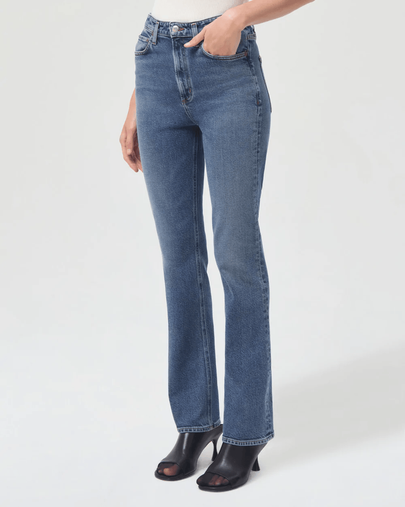 AGOLDE Vintage High Rise Slim Boot in Prophecy Bliss Boutiques