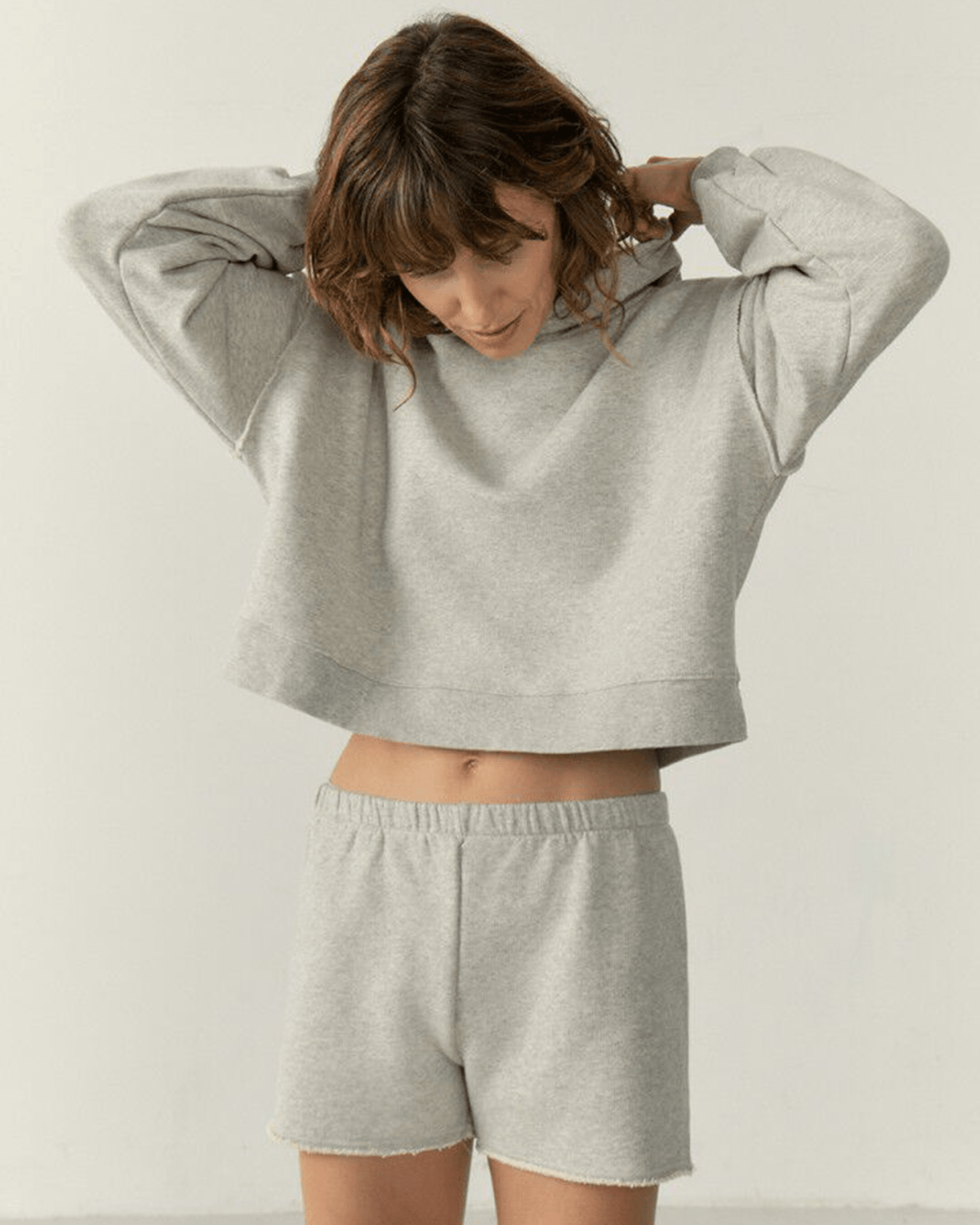 American Vintage Clothing Hoodie in Gris Clair