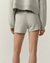 American Vintage Clothing Sweatshorts in Gris Clair