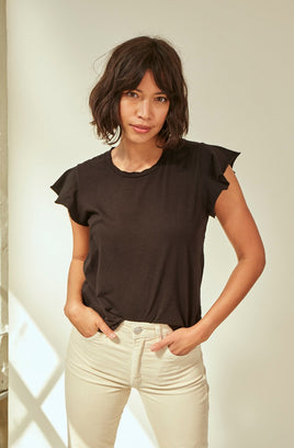 AMO Clothing Flutter Tee in Black