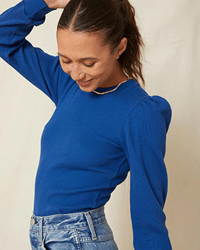 AMO Clothing Girly Thermal in Cobalt