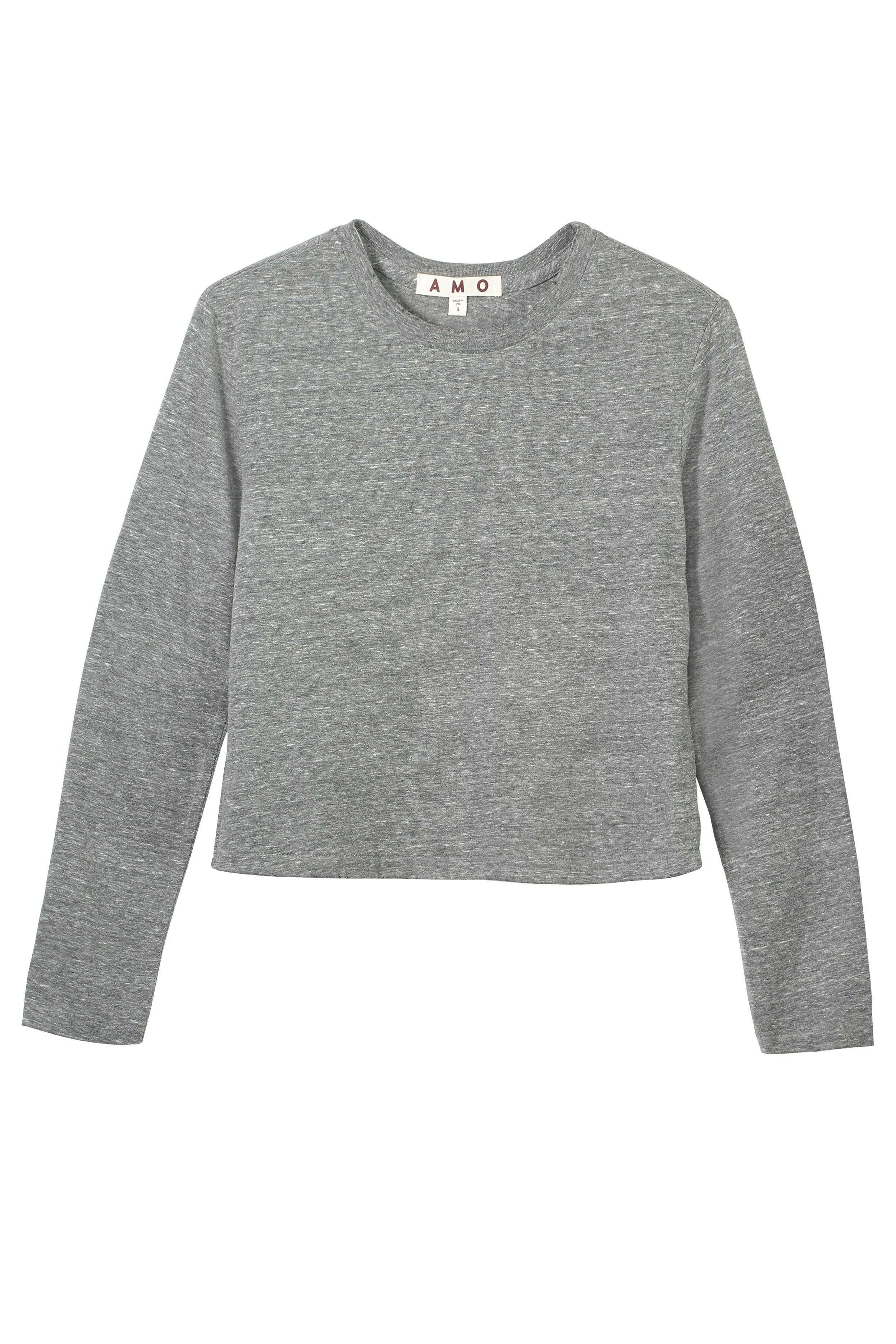 L/S Babe Tee in Heather Grey