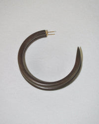 B&L Jewelry Espresso C Hoop in Large in Espresso