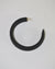 B&L Jewelry Midnight Panther C Hoop in Large in Midnight Panther