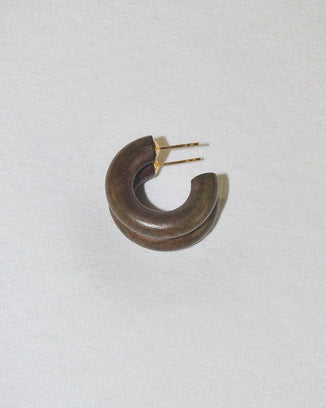 B&L Jewelry Espresso C Hoop in Mini in Espresso