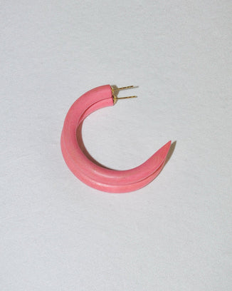 B&L Jewelry Shrimp C Hoop in Small in Shrimp