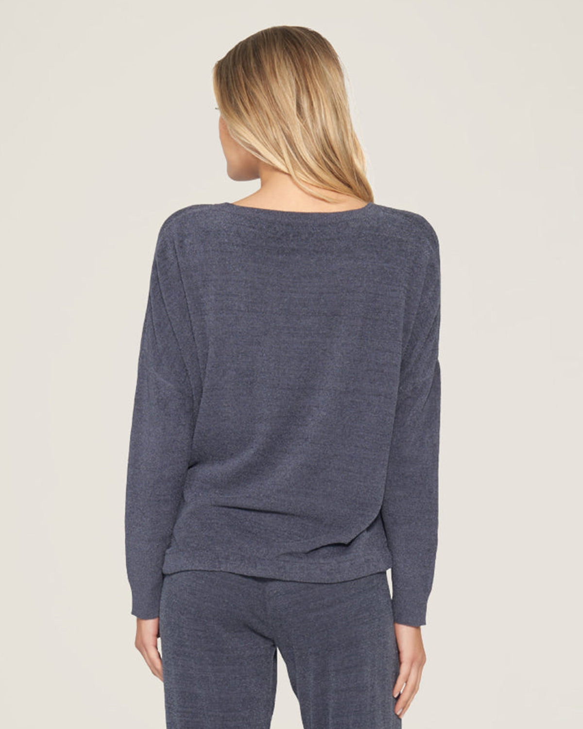 Barefoot Dreams Clothing Cozychic Ultra Light Slouchy Pullover in Pacific Blue