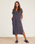Barefoot Dreams Clothing Cozyterry Caftan in Carbon