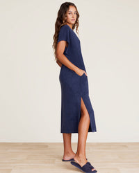 Barefoot Dreams Cozyterry Caftan in Indigo 
