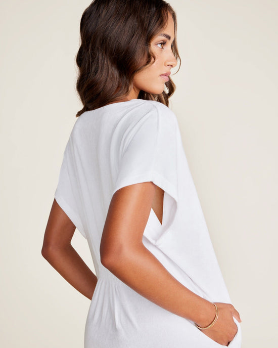 Barefoot Dreams Clothing Cozyterry Caftan in Sea Salt