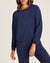 Barefoot Dreams Clothing Cozyterry Dolman Pullover in Indigo