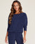Barefoot Dreams Clothing Cozyterry Dolman Pullover in Indigo