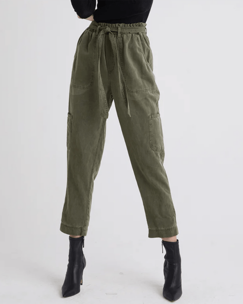 Bella Dahl Clothing Bianca High Waisted Patch Pocket Trouser in Oregano