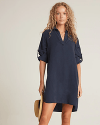 Bella Dahl Clothing L/S A Line Shirtdress in Endless Sea