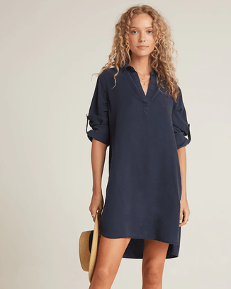 Bella Dahl Clothing L/S A Line Shirtdress in Endless Sea