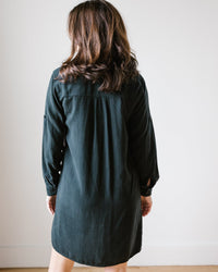 Bella Dahl Clothing L/S A Line Shirtdress in Vintage Black