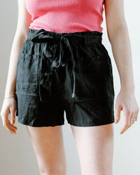 Bella Dahl Clothing Patch Pocket Short in Black