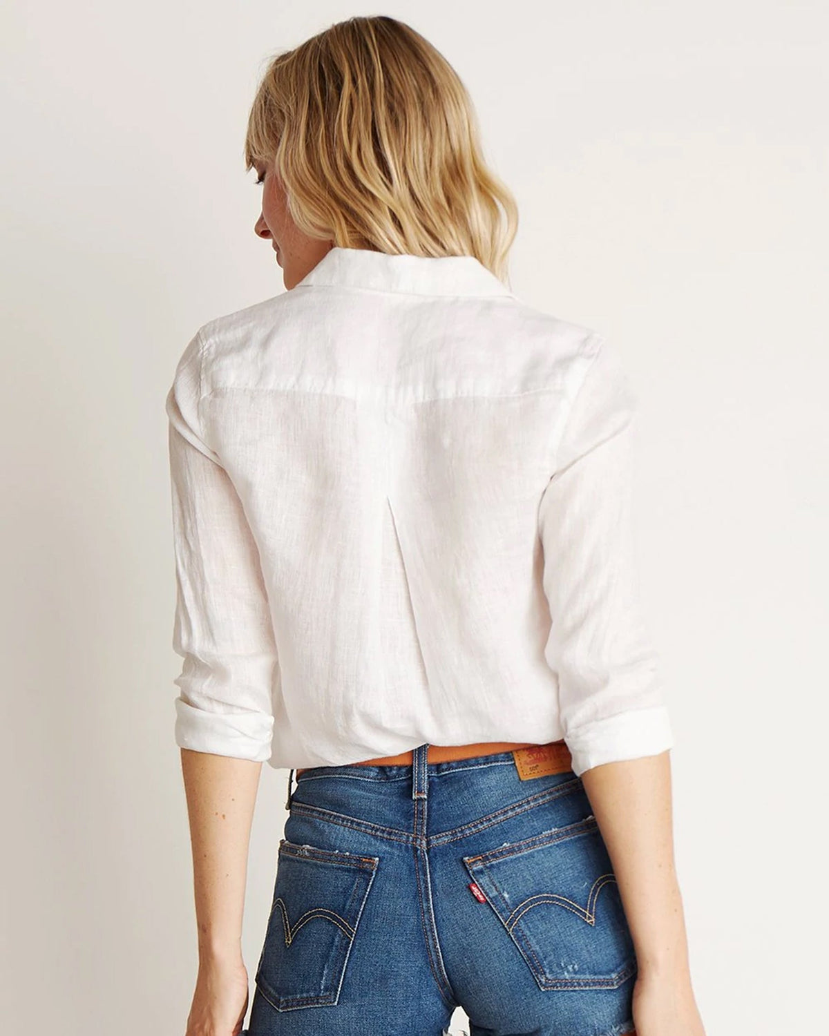 Bella Dahl Clothing Pocket Button Down in White