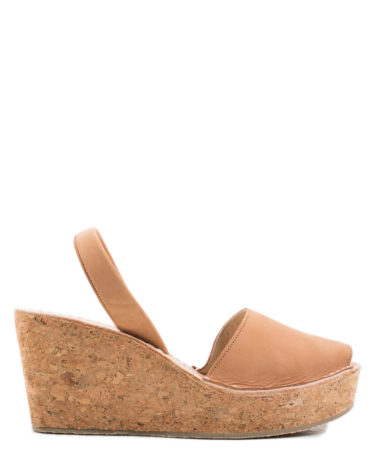 Platform Wedge in Cuero Nubuck