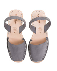 Calaxini Platform Wedge in Gris Nubuck 