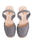 Platform Wedge in Gris Nubuck