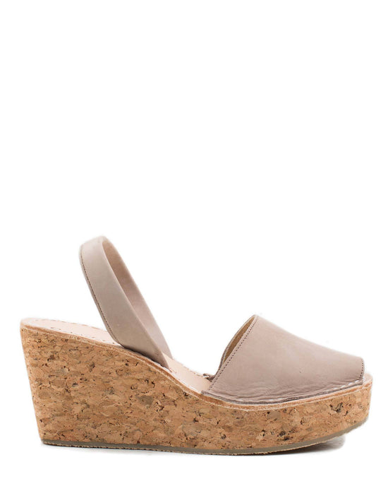 Calaxini Platform Wedge in Topo Nubuck 