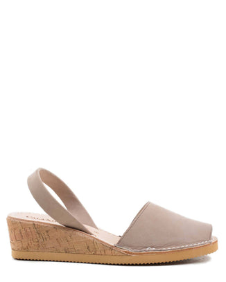 Calaxini Shoes Wedge Sandal in Topo