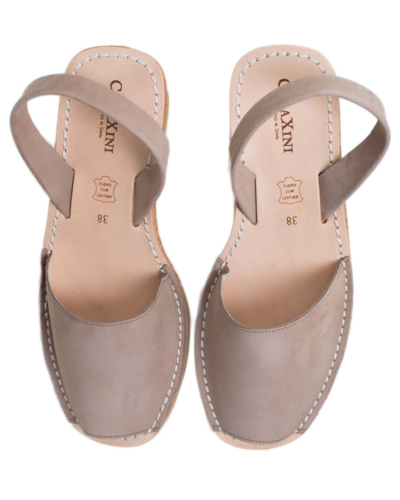 Calaxini Shoes Topo Nubuck / EU 36 Wedge Sandal in Topo