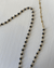 Chan Luu Jewelry Black Garnet/Gold 32" Wire Wrap Bead Necklace in Black Garnet w/ Gold