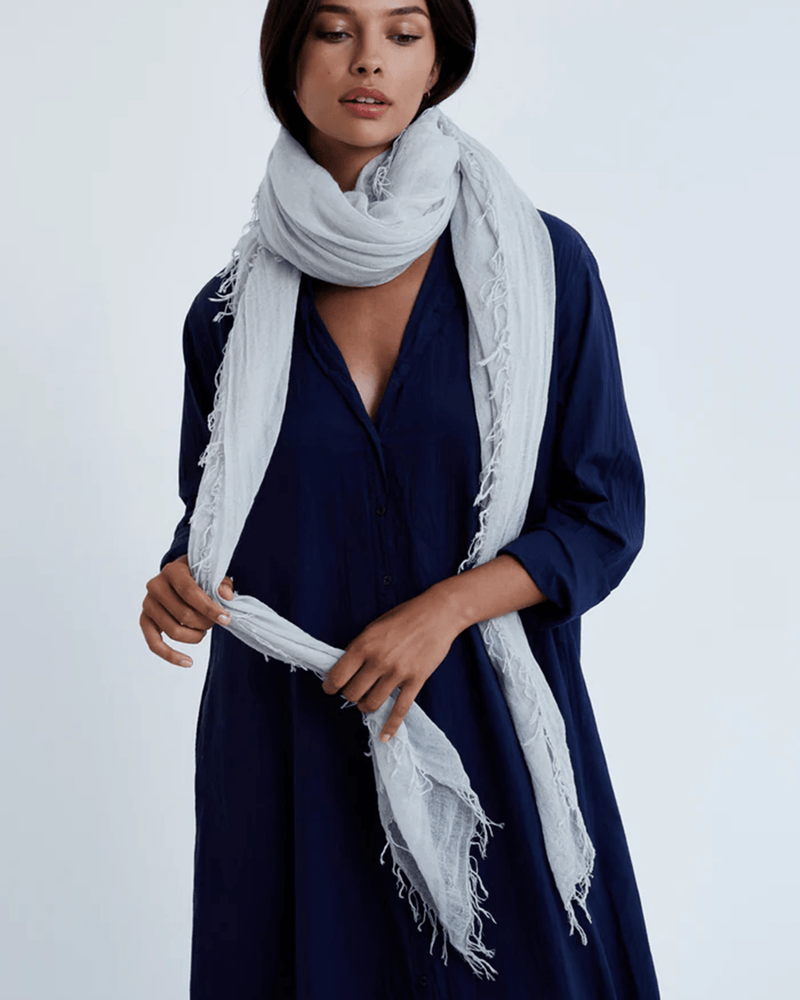 Chan Luu Accessories Cashmere & Silk Scarf in Lunar Rock