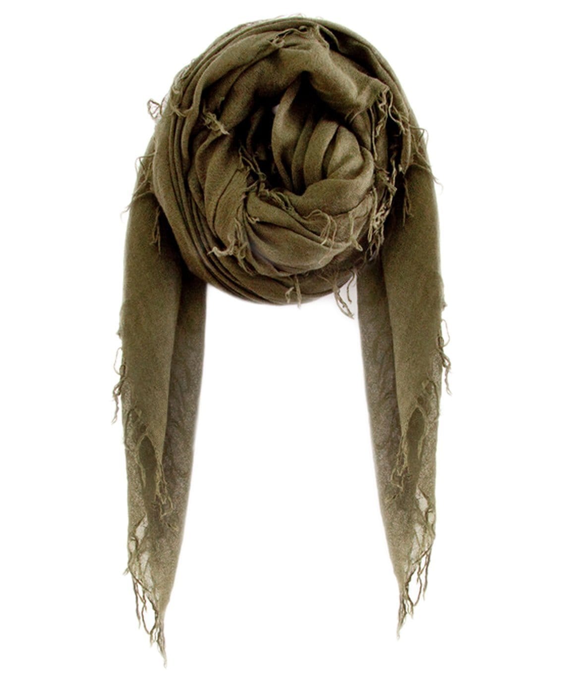 Chan Luu Accessories Cashmere & Silk Scarf in Olive