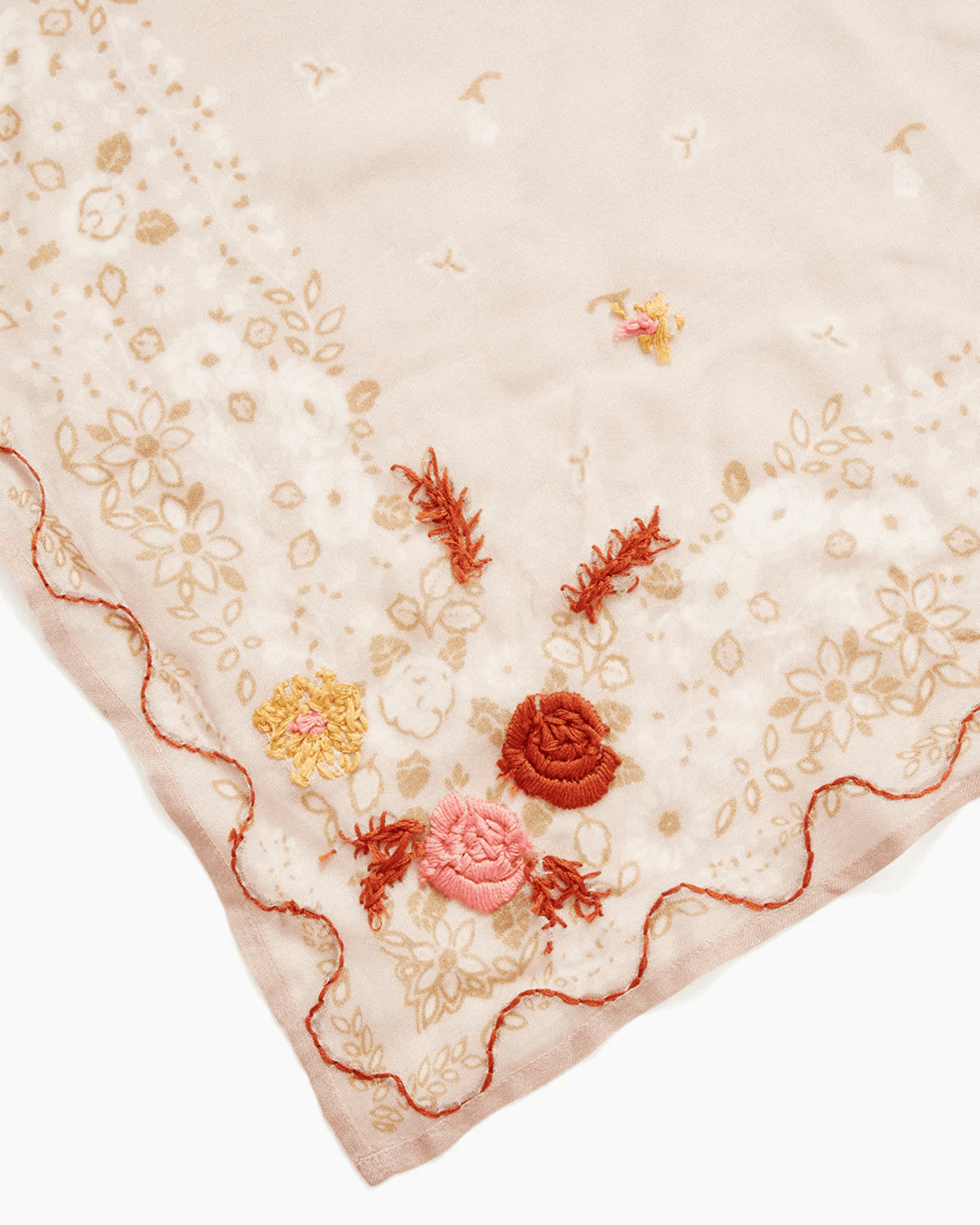 Chan Luu Accessories Sepia Rose Emb Bandana in Sepia Rose